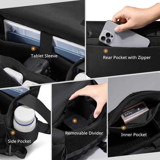 Ulanzi BC08 Schoudertas voor camera - Zwart - Tassen