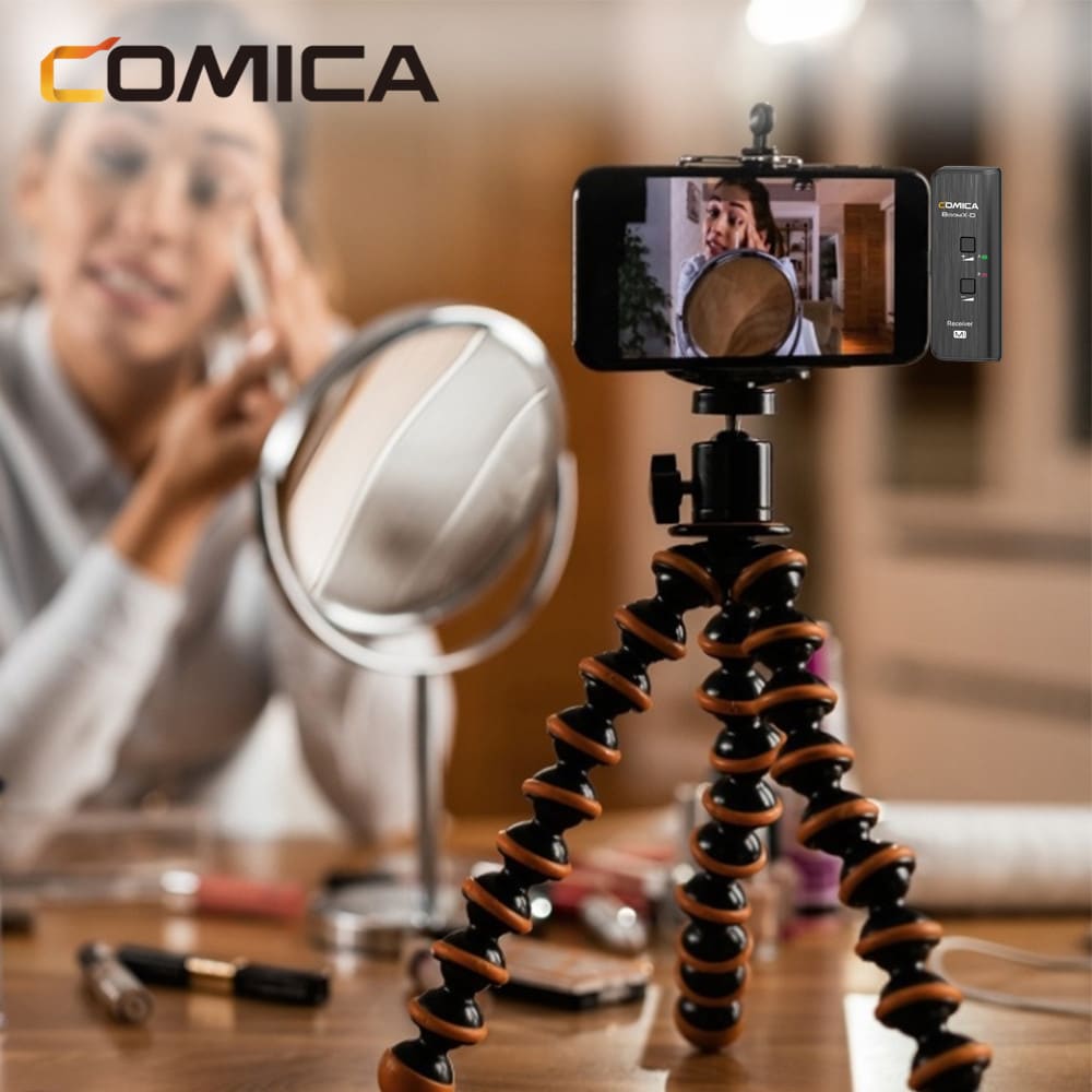 Comica BoomX-D MI2 draadloze microfoon-set met 2 zenders en Lightning-ontvanger voor iPhone - Draadloze microfoons