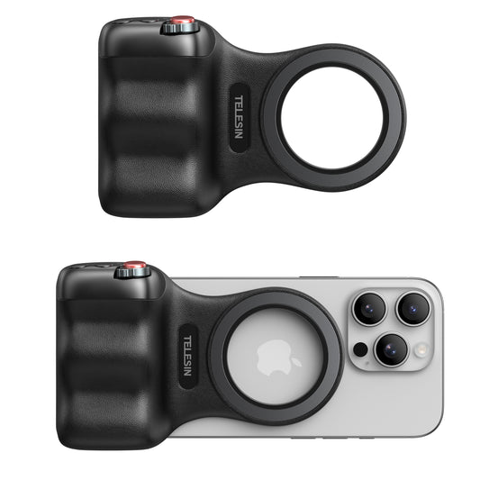 Telesin Fun Shot smartphone grip 2 magnetisch - Zwart - Handgrips