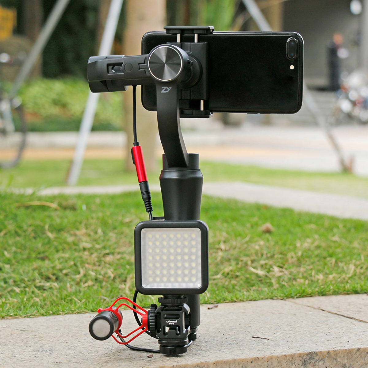 Ulanzi PT-3 Triple Cold Shoe Mount voor Gimbal, Camera en Smartphone Rig - Statiefaccessoires