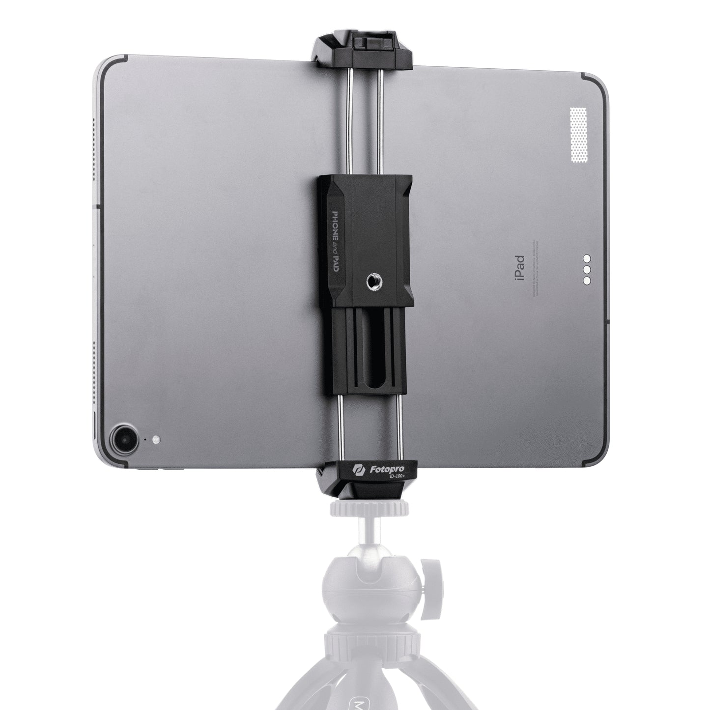 Fotopro Telefoon- & Tablet houder voor statief met Cold Shoe-mount ID-100+ - Telefoonhouders