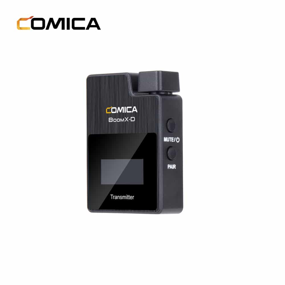 Comica BoomX-D D1 wireless microphone set with 1 transmitter and receiver for camera and smartphone