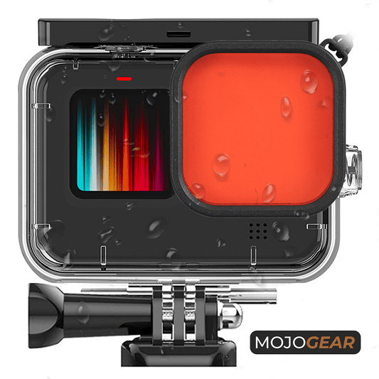 MOJOGEAR Duikfilters voor MOJOGEAR GoPro Hero 9,10,11,12 en 13 waterdichte behuizing - GoPro Onderwater-accessoires