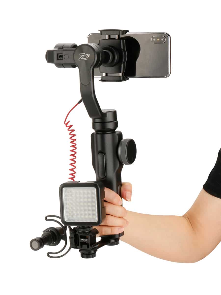 Ulanzi PT-3 Triple Cold Shoe Mount for Gimbal, Camera and Smartphone Rig