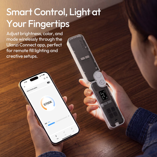 Ulanzi FOLD8 opvouwbare pocket tube light RGB - Cameralampen