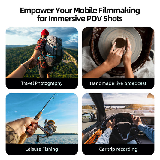 Telesin magnetische neck mount voor smartphone - Grijs - Telefoonhouders