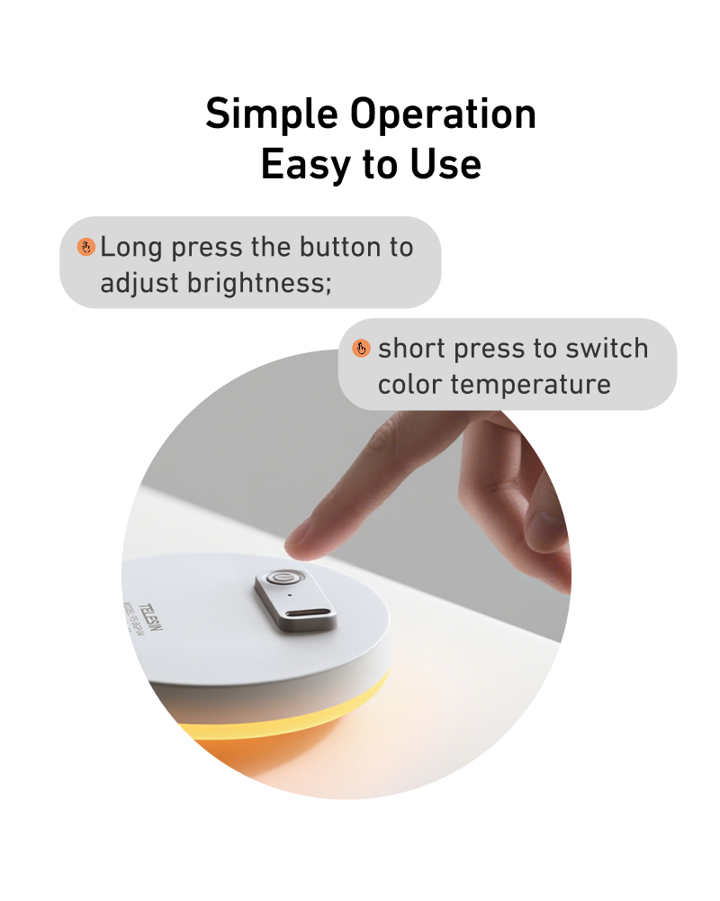 Telesin Mini Selfie Ringlamp met klem voor smartphone - wit - Videoverlichting