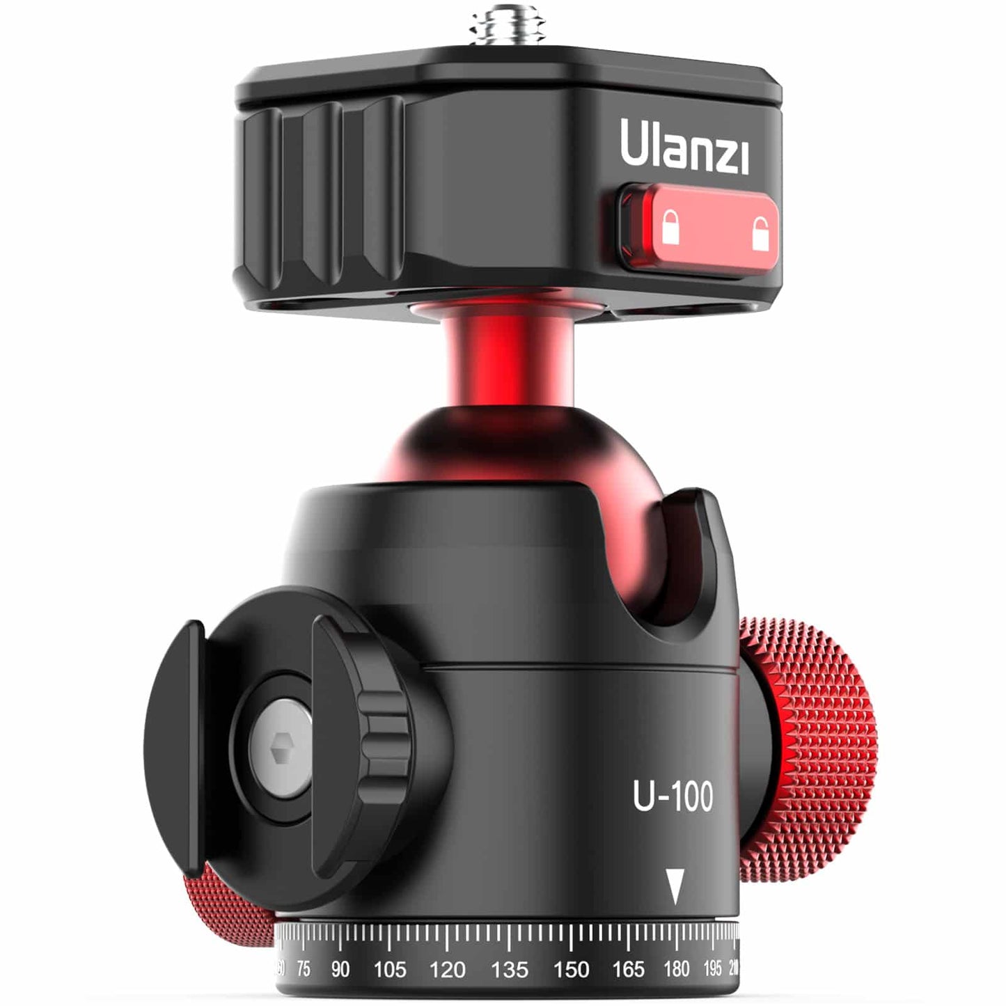 Ulanzi U-100 draaibare statiefkop met balhoofd en Cold Shoe-mount - Statiefkoppen