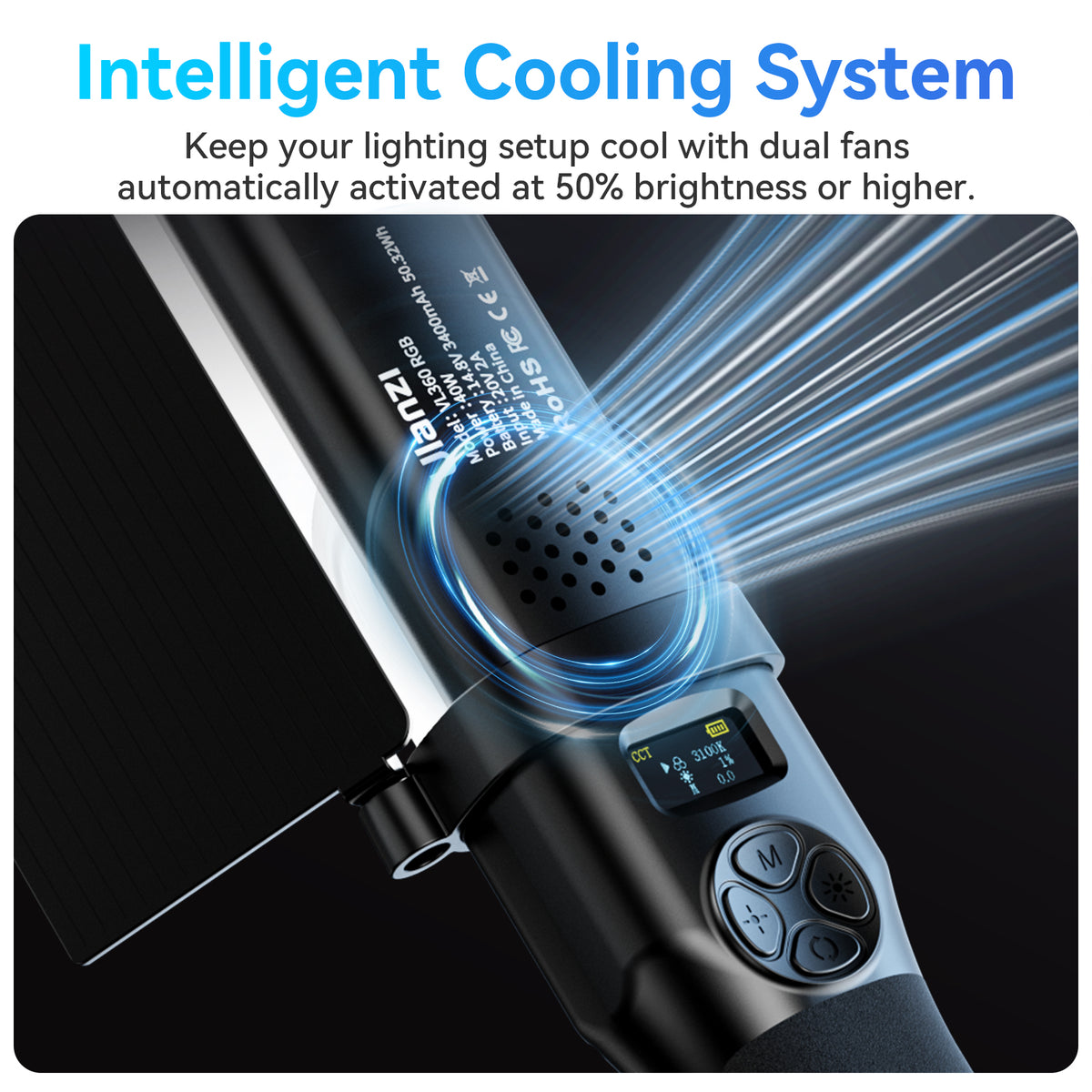 Ulanzi VL360 RGB Tube Light Pro with handle