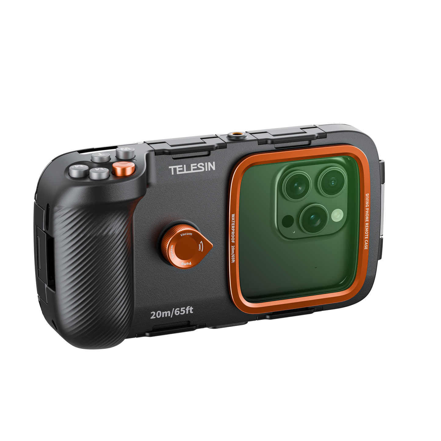 Telesin Smartphone Diving Case with Buttons and Vacuum Pump