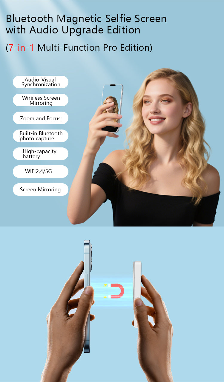 MOJOGEAR VS3 Selfie Vlog Monitor draadloos + bedraad - Wit - Overige producten