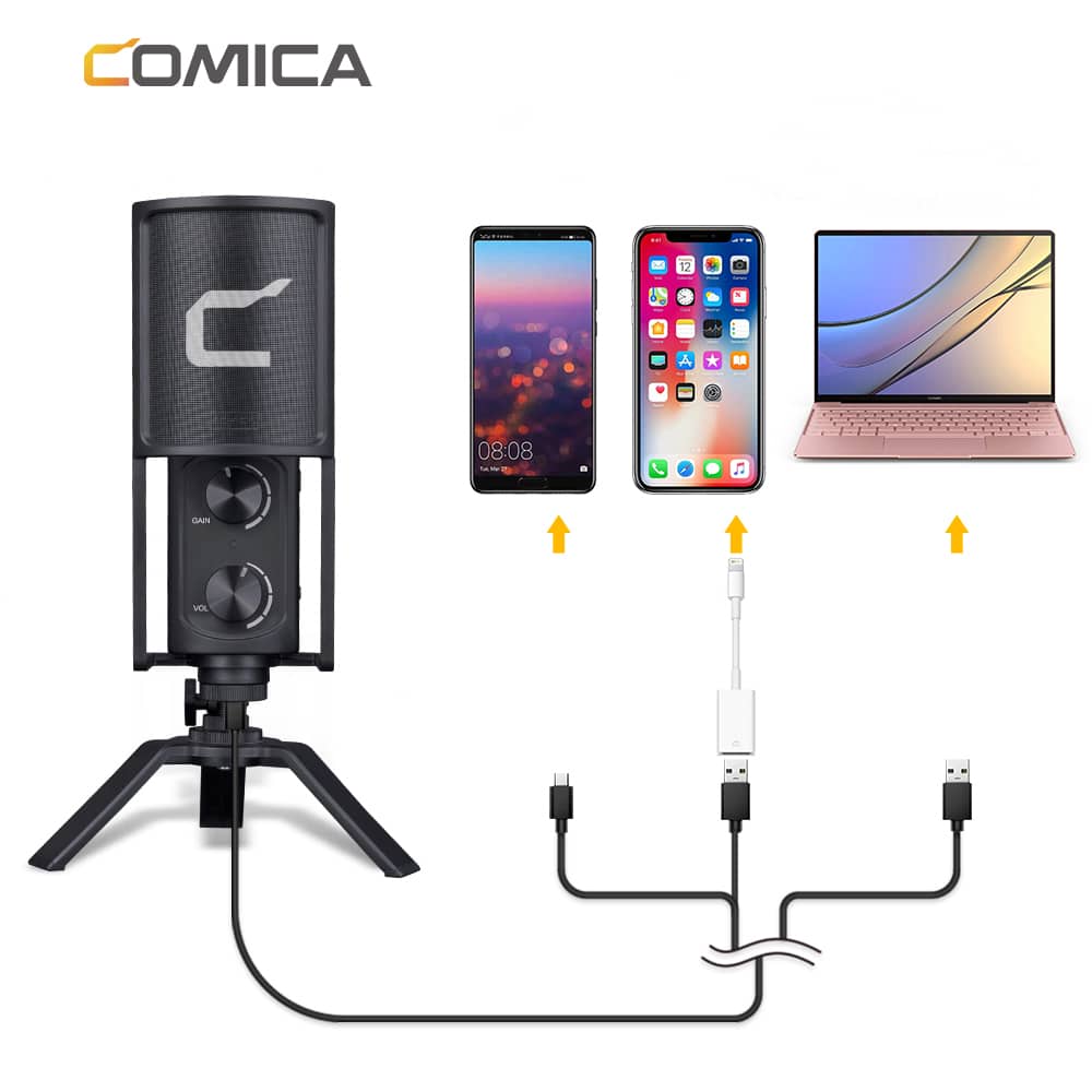 Comica STM-USB microfoon voor streaming, studio en podcast - Obsolete