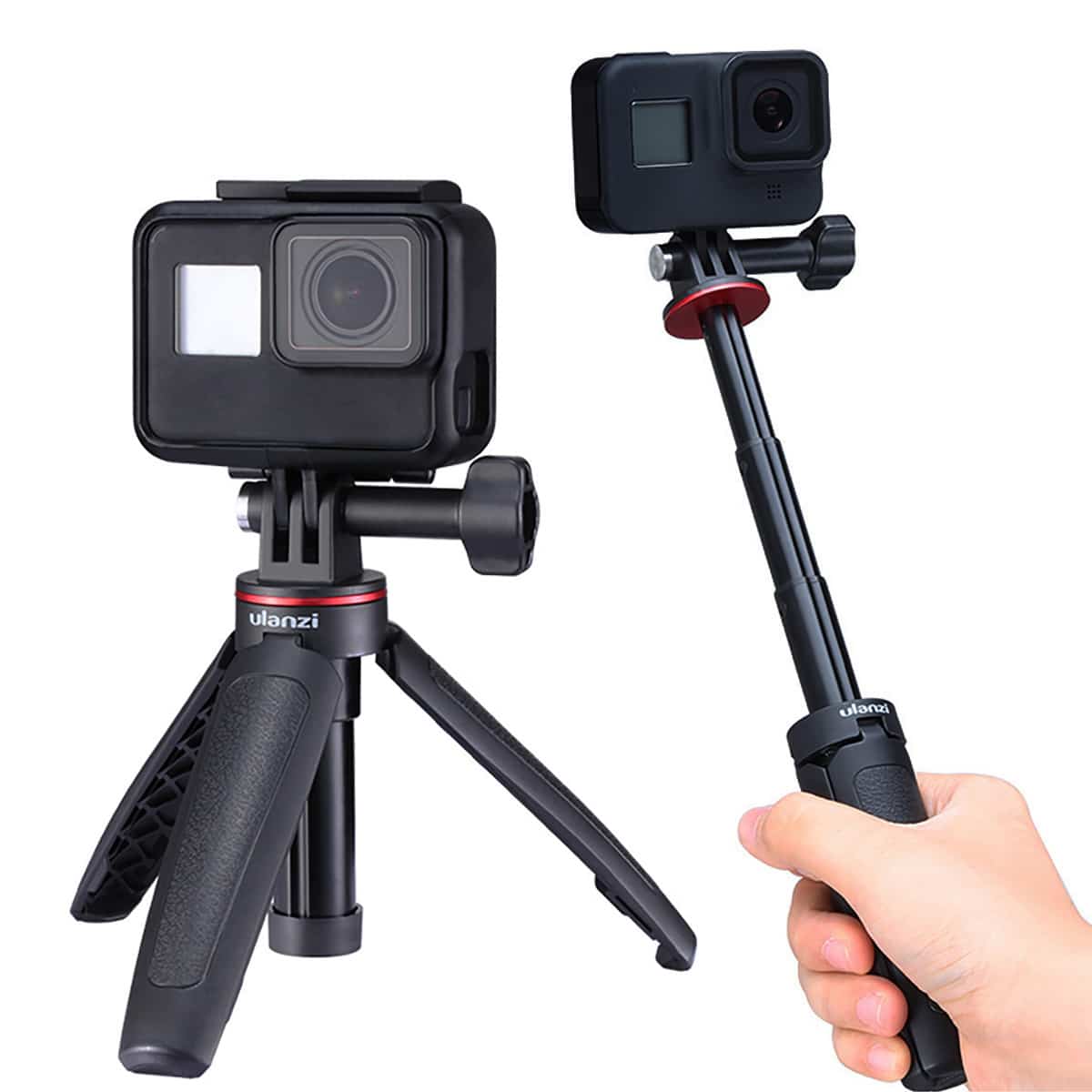 Ulanzi MT-09 GoPro vlog-statief, handgreep en selfie stick - GoPro Selfie sticks