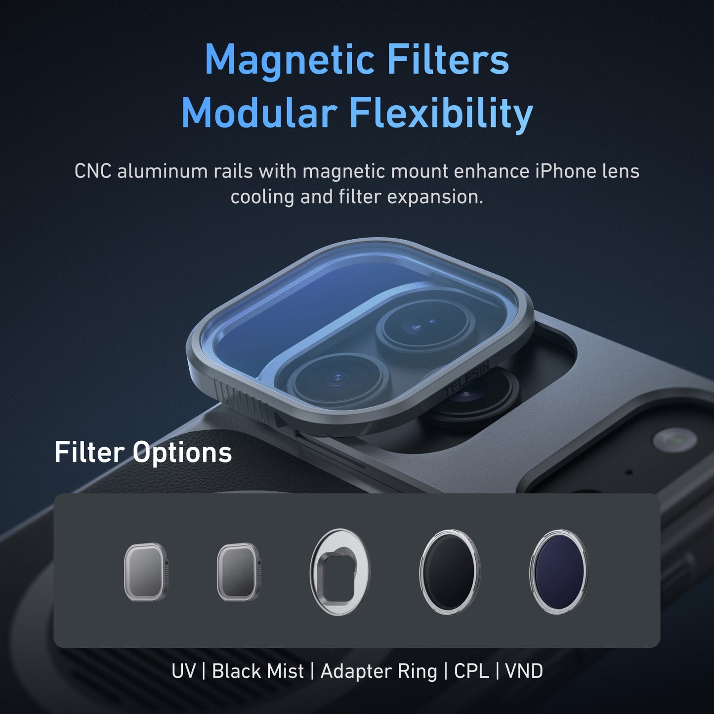 Telesin Master Grip voor iPhone 17 Pro - Standard Kit - Handgrips