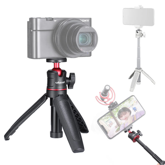 Ulanzi MT-08 vlog-statief, handgreep & selfie stick - Zwart - Selfiesticks