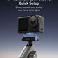 Telesin Tube Clamp voor DJI Osmo Action 3/4/5/6 - Grijs - GoPro Mounts