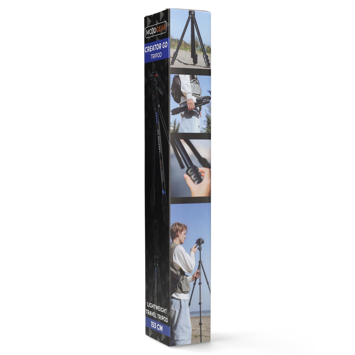 MOJOGEAR Creator GO Video - Lichtgewicht reisstatief 153 cm - Statieven en toebehoren