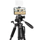 MOJOGEAR 140cm Camera en Telefoon Statief met Premium Telefoonhouder - Grote statieven