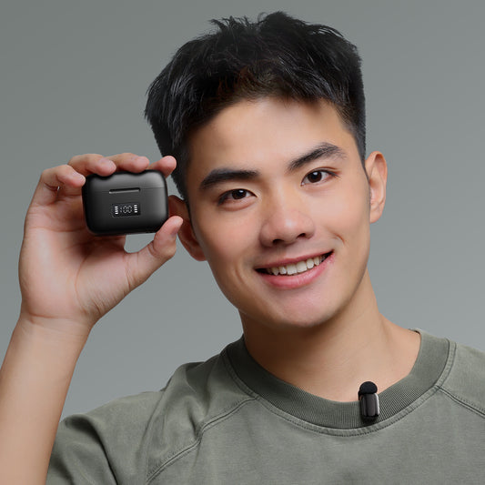 Ulanzi A200 Mini Mic draadloze microfoon USB-C - Zwart/Wit - Draadloze microfoons