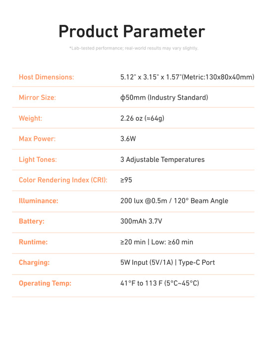 Telesin Mini Selfie Ringlamp met klem voor smartphone - wit - Videoverlichting