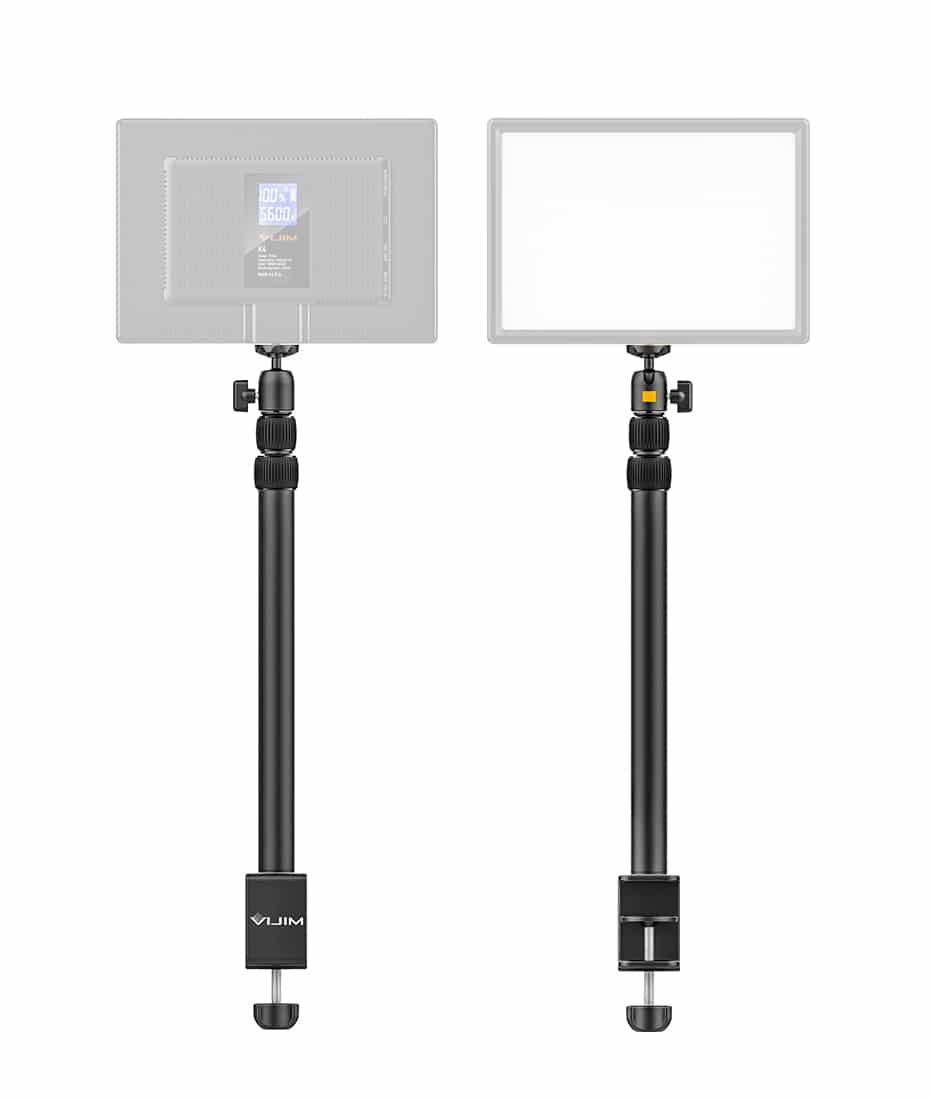 VIJIM LS01 uitschuifbaar lampstatief met tafelklem - Vaste statieven