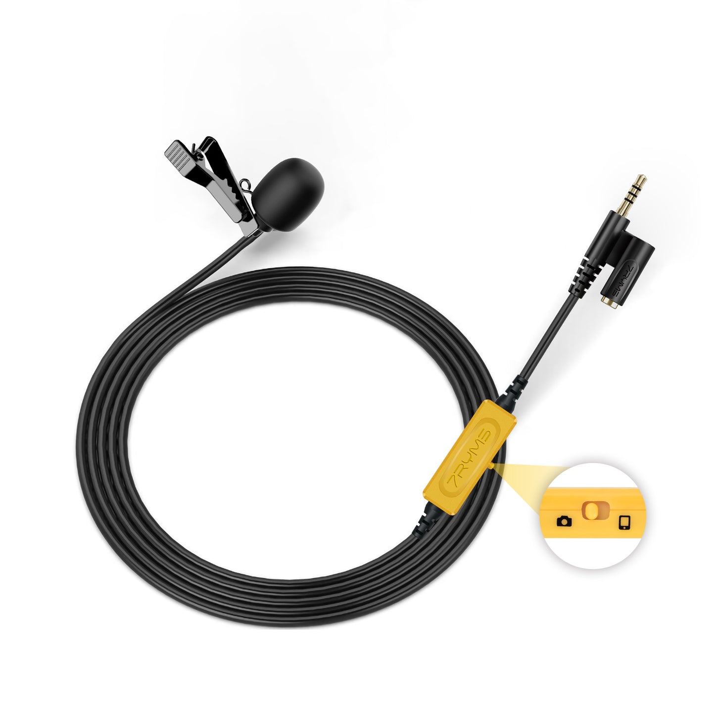 7RYMS S.LAV 01 Lavalier Microphone for Smartphone, Camera and Computer (6 m.)