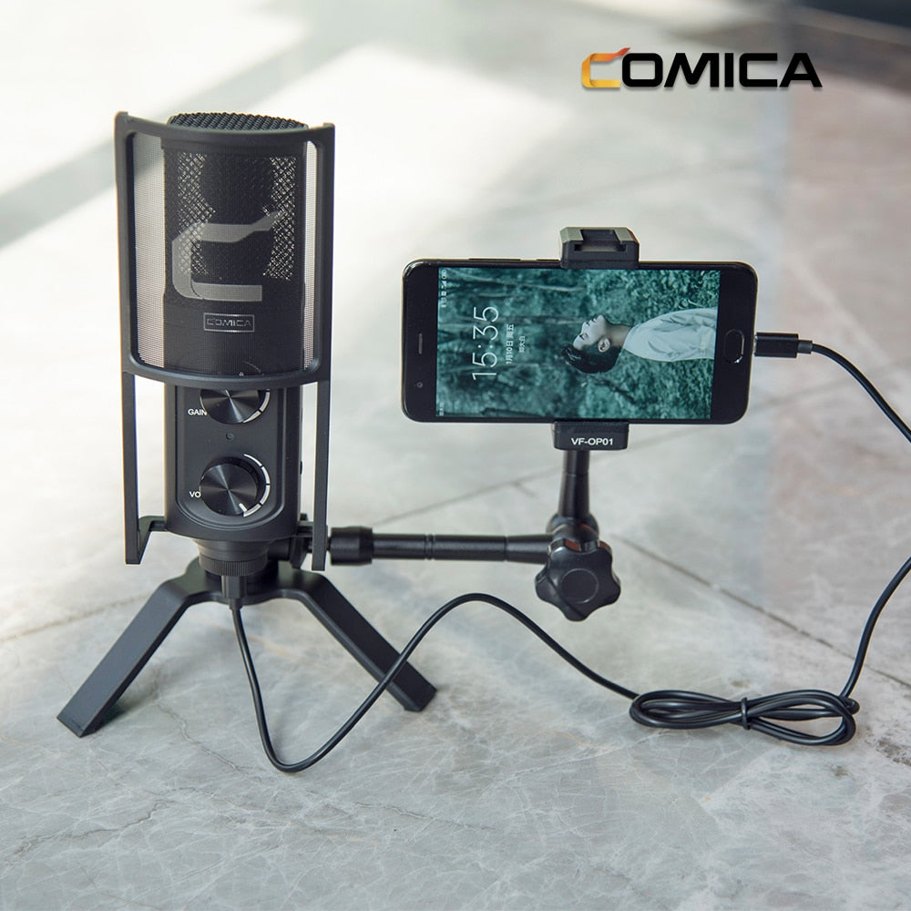 Comica STM-USB microphone for streaming, studio and podcast