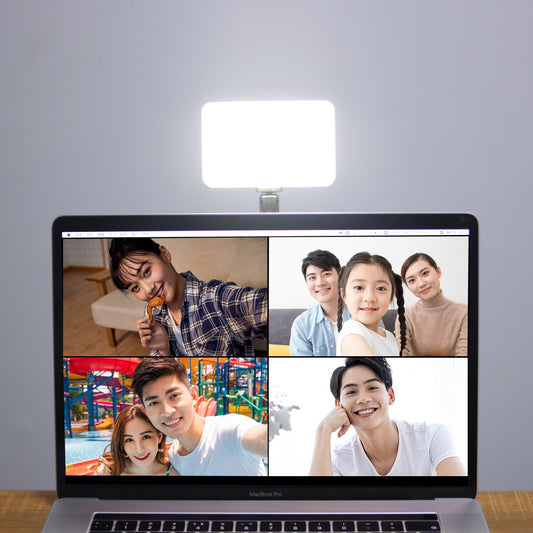 VIJIM VL120 krachtige LED-lamp voor videobellen KIT - met zuignap voor laptop / computer / monitor - Cameralampen