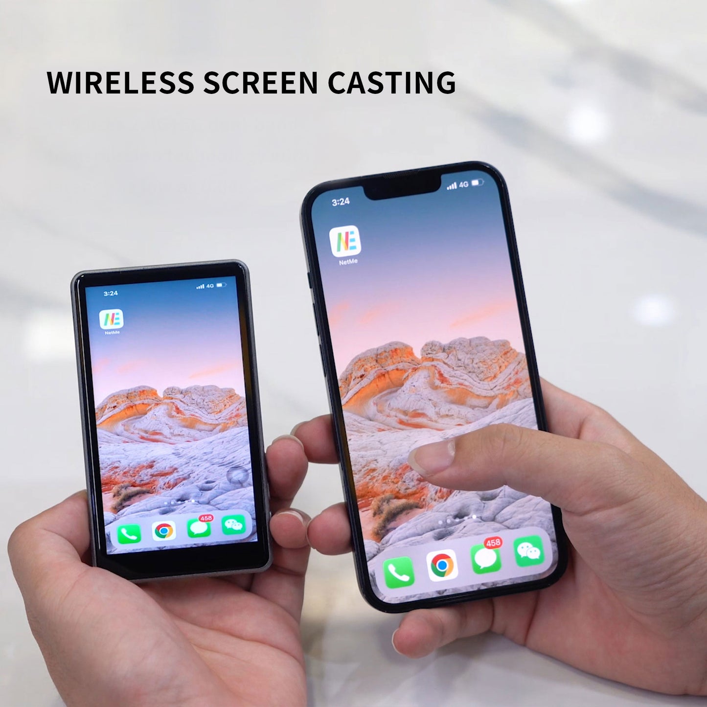 MOJOGEAR VS2 Selfie Vlog Monitor voor iPhone en Android - Donkergrijs - Overige producten
