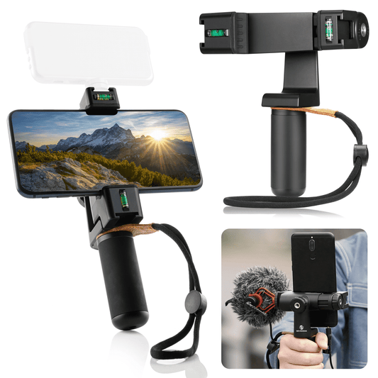 Sevenoak SK-PSC3 360 degrees rotatable phone holder with cold shoe, grip handle and tripod mount