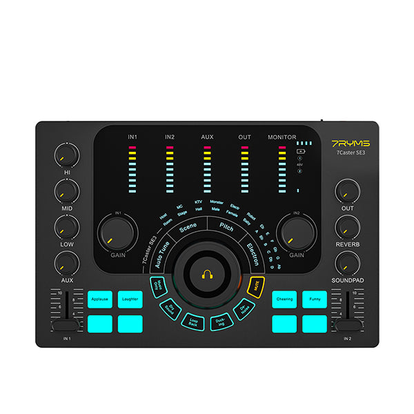 7RYMS Podcast Kit Solo - Caster, microfoon, koptelefoon -