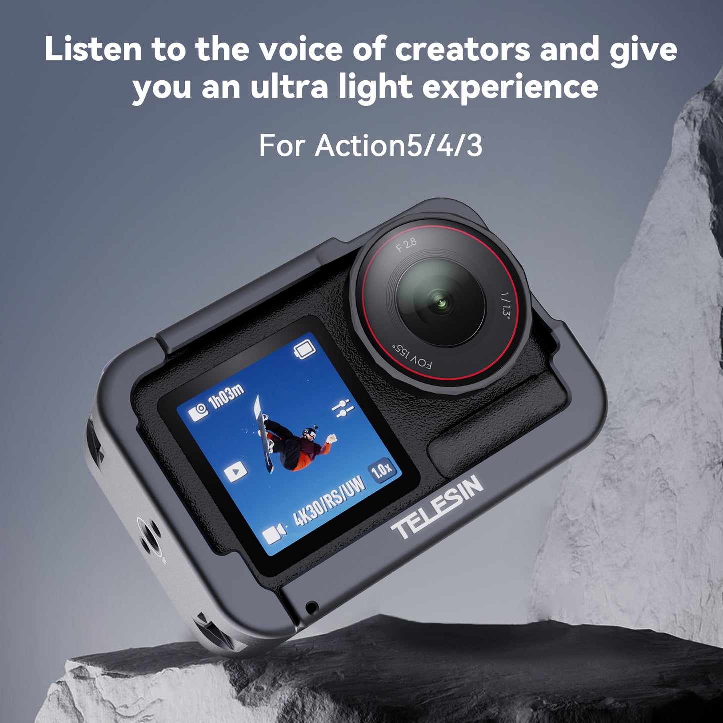 Telesin Metal Cage for DJI Osmo Action 3/4/5