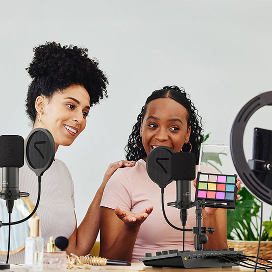 7RYMS Podcast Kit Solo - Caster, microfoon, koptelefoon -