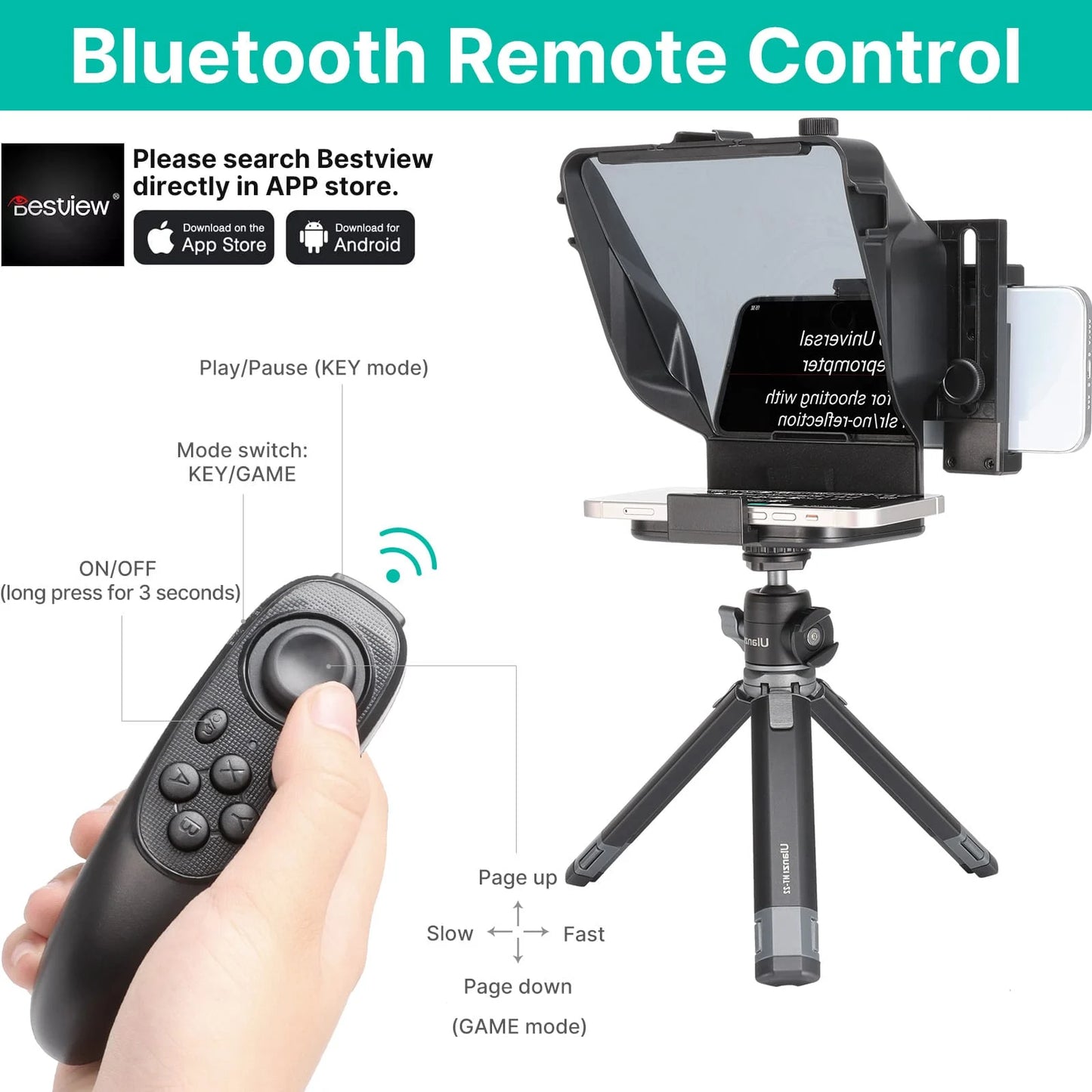 Ulanzi PT-16 Autocue - Teleprompter for Smartphone