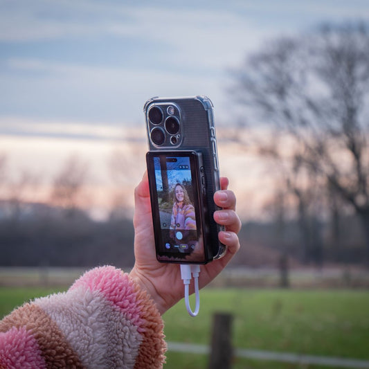 MOJOGEAR VS3 Selfie Vlog Monitor draadloos + bedraad - Zwart - Overige producten