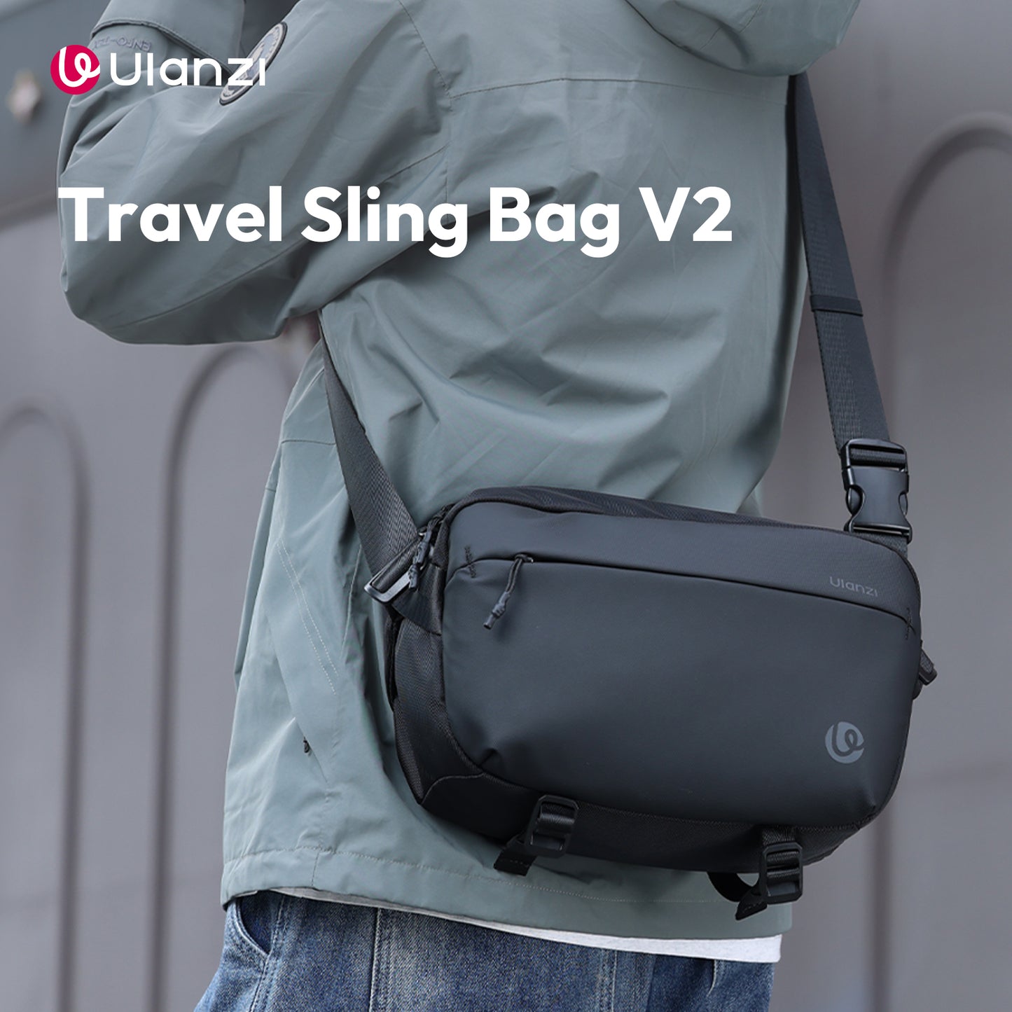 Ulanzi PB038 Sling Reistas V2 met divider - 10 liter - Cameratassen