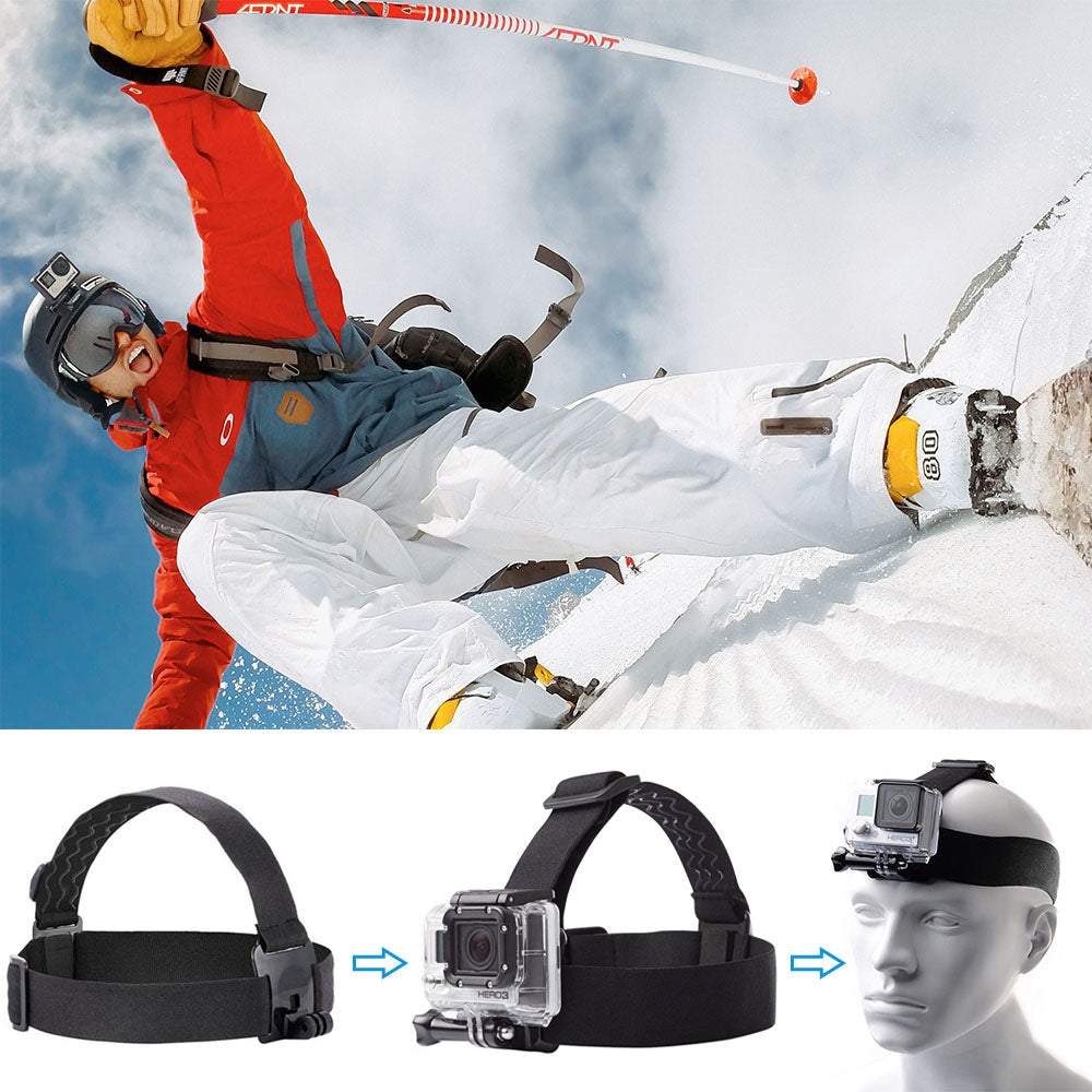 MOJOGEAR A02 Head & Chest Strap Kit voor GoPro en smartphone - GoPro Mounts