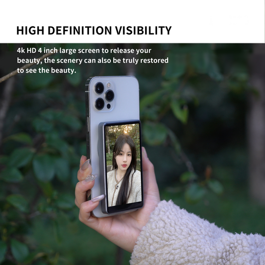 MOJOGEAR VS1 Selfie Vlog Monitor - Alleen compatibel met Samsung - Grijs - Overige producten