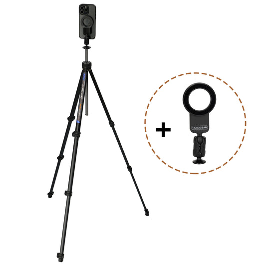 MOJOGEAR Creator GO MagSafe - Lightweight iPhone tripod 153 cm