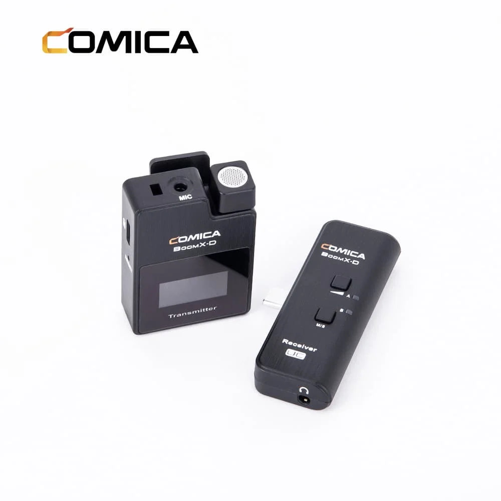 Comica BoomX-D UC1 draadloze microfoon-set met 1 zender en USB-C-ontvanger - Draadloze microfoons