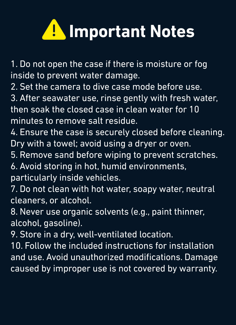 Telesin Invisible Dive Case for Insta360 X4