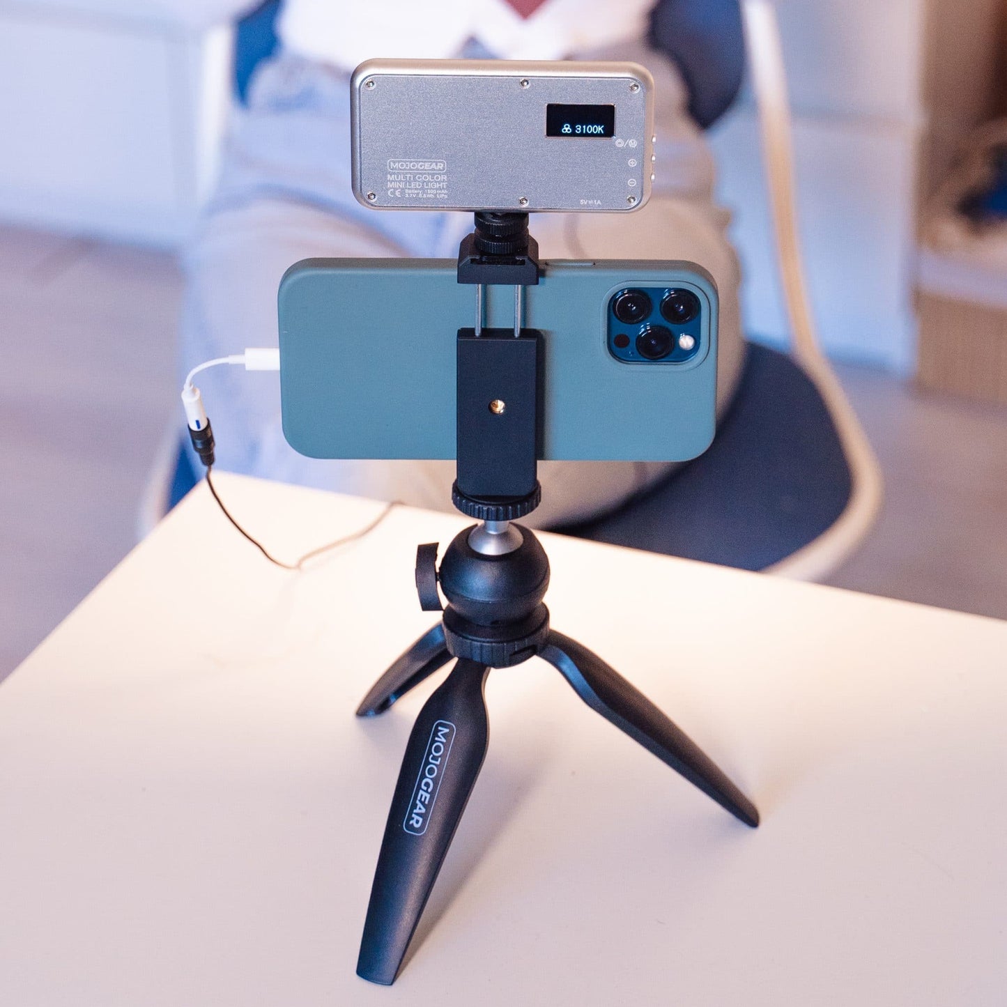 Mini tripod vlog KIT: tabletop tripod & premium phone holder