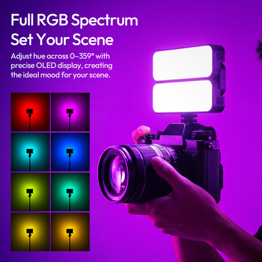 Ulanzi FOLD8 opvouwbare pocket tube light RGB - Cameralampen