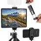 Home office set for tablet/iPad & smartphone: adjustable tabletop tripod + holder for smartphone & tablet