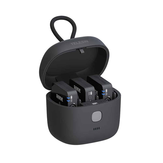 Telesin Allin oplaadbox voor RØDE Wireless GO & Wireless GO II - Microfoonaccessoires