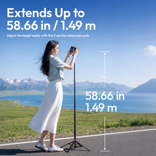 Ulanzi MT-44 M magnetische selfiestick statief met remote - Zwart - Selfiesticks
