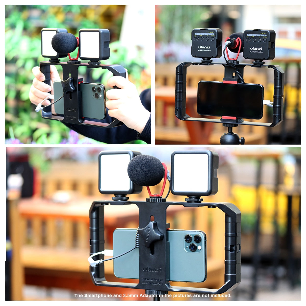 Ulanzi Smartphone Filmmaking KIT: U-Rig Pro, microphone & 2x LED light