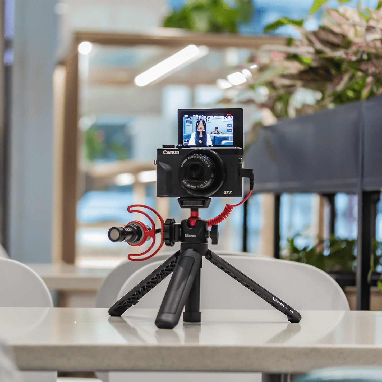 Ulanzi MT-16 Vlogging Tripod, Camera Holder & Selfie stick with cold shoe mount