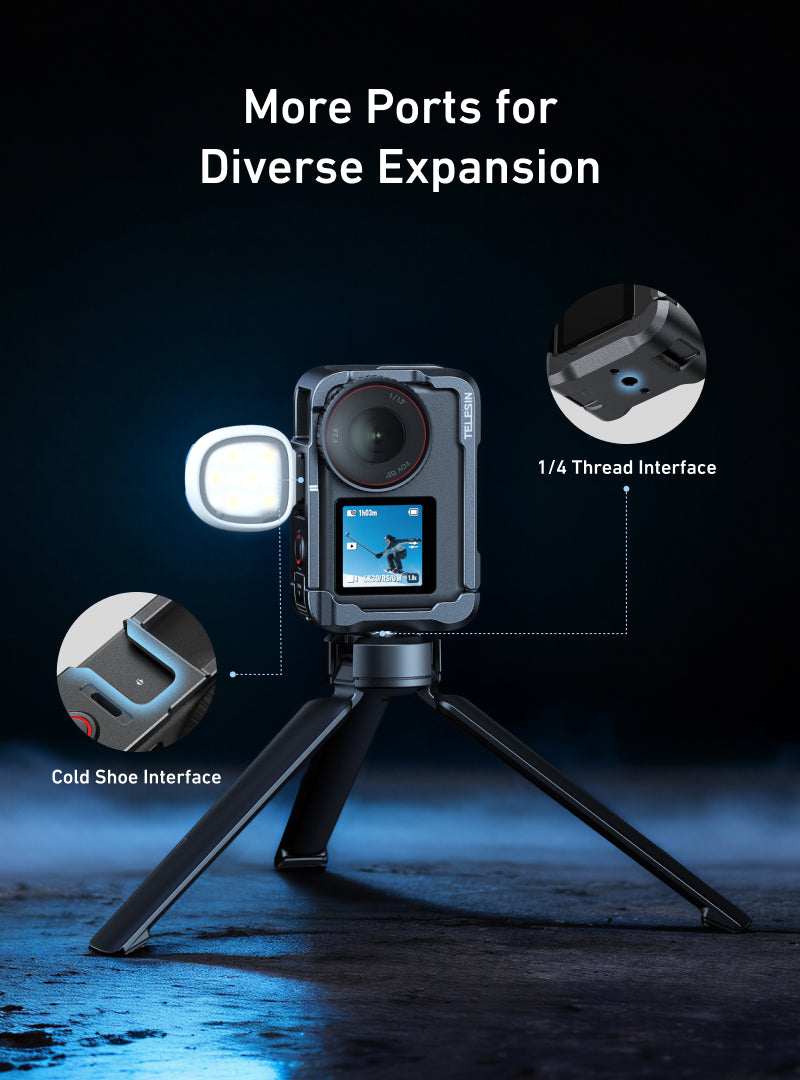 Telesin Metal Cage for DJI Osmo Action 6 - Gray