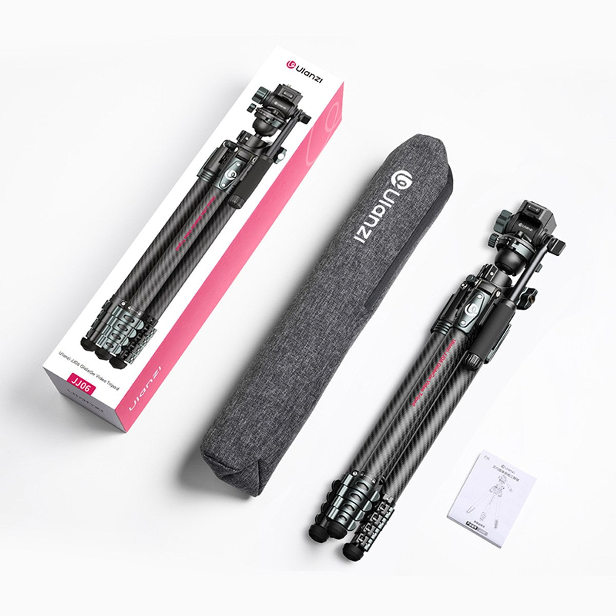 Ulanzi GlideGo JJ06 Video Tripod Carbon - Black